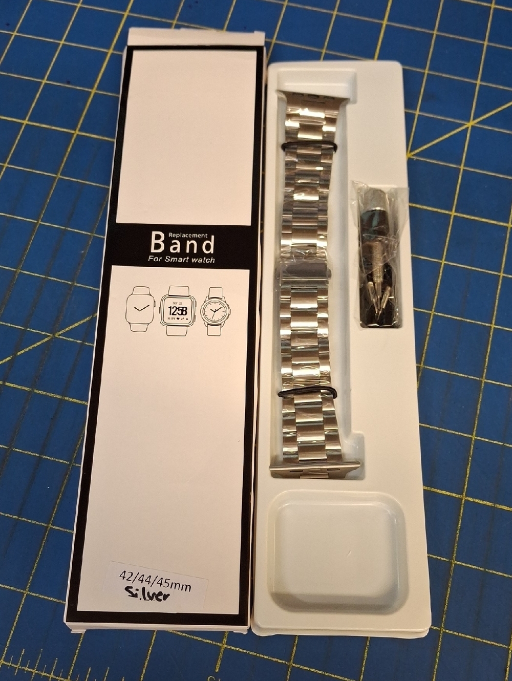Replacement Stainless Steel Watch Band - Silver New